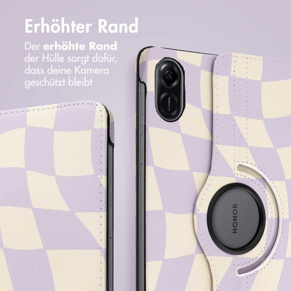 imoshion 360° drehbare Design Klapphülle für das Honor Pad X9 - Dancing Cubes