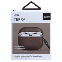 Uniq Terra Echtleder-Hülle für Apple AirPods 3 (2021) - Toffee Brown