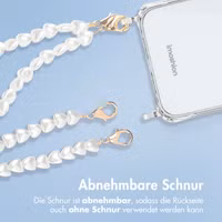 imoshion Back Cover mit Band + Armband Samsung Galaxy A36 - Perlenherzen