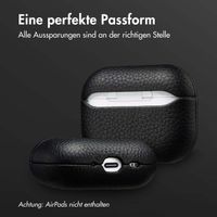Accezz Echtes Leder Case Apple AirPods Pro 3 - Schwartz
