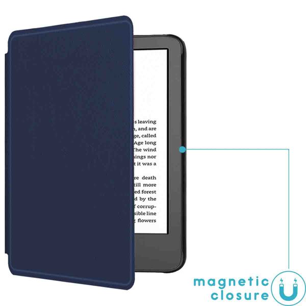 imoshion Slim Hard Case Klapphülle Amazon Kindle (2024) / Amazon Kindle (2022) 11th gen - Dunkelblau