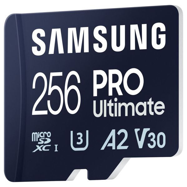 Samsung PRO Ultimate microSD - 256GB - Inklusive SD-Adapter - UHS-I/U3/Full HD/4K UHD