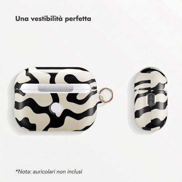 Selencia Vivid Case  Apple AirPods Pro 2 - Art Wave Black