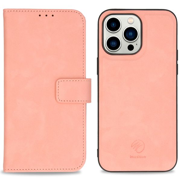 imoshion Entfernbare 2-1 luxuriöse Klapphülle für das iPhone 14 Pro Max - Rosa