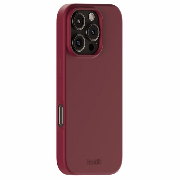 Holdit Silicone Case für das iPhone 16 Pro - Red Velvet