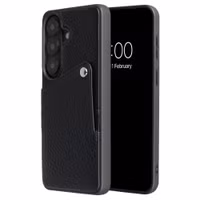 Selencia Riva Back Cover mit Kartenfach Samsung Galaxy S26 Plus - Black