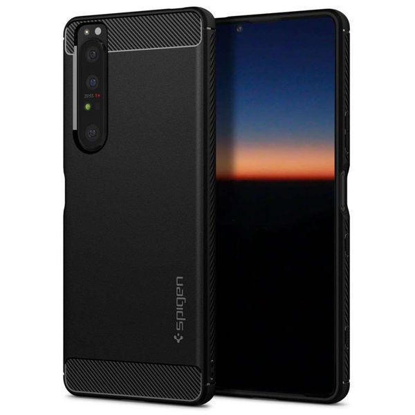 Spigen Rugged Armor Case Sony Xperia 1 III - Schwarz