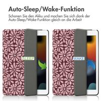 imoshion Design Trifold Klaphülle Apple iPad 9 (2021) 10.2 Zoll / iPad 8 (2020) 10.2 Zoll / iPad 7 (2019) 10.2 Zoll - Bloom Love Blush