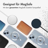 imoshion Klare Glitter Backcover mit MagSafe Apple iPhone 14 - Silber
