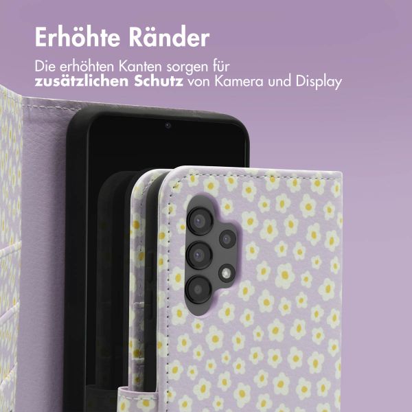 imoshion Design Klapphülle Samsung Galaxy A13 (4G) - White Daisy