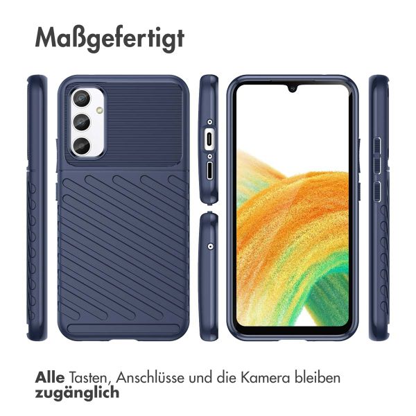 imoshion Thunder Backcover für das Samsung Galaxy A34 (5G) - Dunkelblau