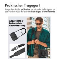 Accezz Robustes Back Cover mit Schultergurt für das Lenovo Tab M11 - Schwarz