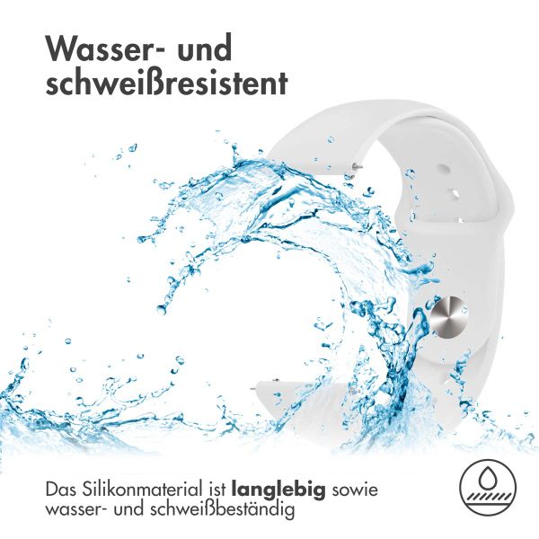 imoshion Silikonband Sport - 20-mm-Universalanschluss - Weiß