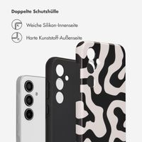 Selencia Vivid Back Cover Samsung Galaxy A35 - Art Wave Black