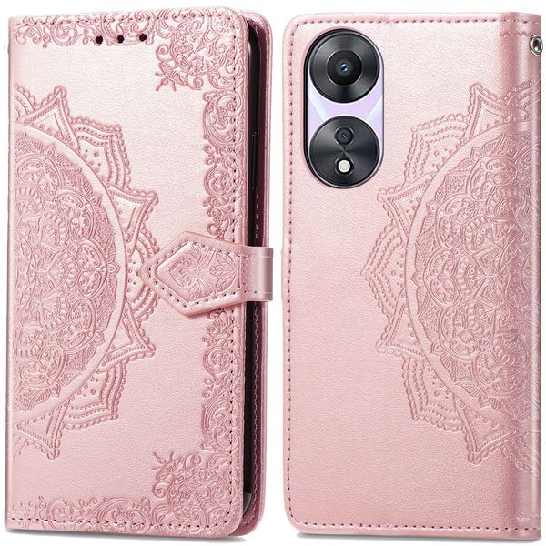 imoshion Mandala Klapphülle für das Oppo A58 (4G) - Rose Gold