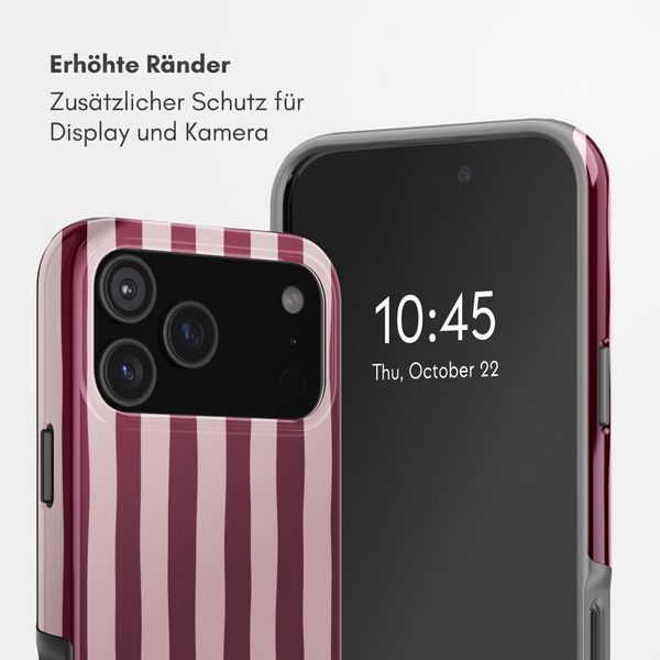 Selencia Vivid Rückabdeckung mit MagSafe Apple iPhone 18 Pro Max / 17 Pro Max - Bonbon Stripe Raspberry