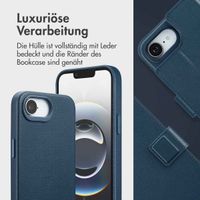 Accezz 2-in-1 Klapphülle aus Leder mit MagSafe Apple iPhone 16e - Nightfall Blue
