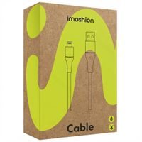imoshion ﻿Lightning- auf USB-Kabel – nicht MFi-zertifiziert  – Geflochtenes Gewebe  – 1 m – Weiß