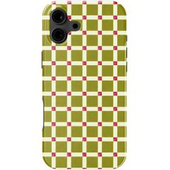 Selencia Vivid Rückabdeckung mit MagSafe Apple iPhone 16 - Check This Olive
