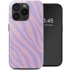 Selencia Vivid Rückabdeckung mit MagSafe Apple iPhone 15 Pro - Zebra Light Pink Lilac