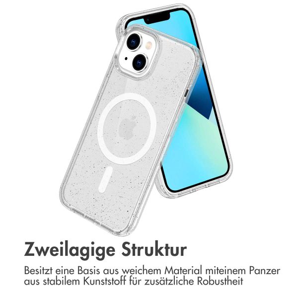 imoshion Sparkle Back Cover mit MagSafe für das iPhone 14 - Transparent