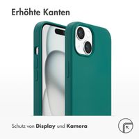 Accezz Liquid Silikoncase mit MagSafe iPhone 15 - Forest Green