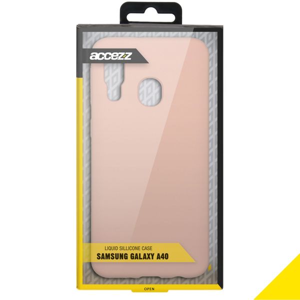 Accezz Liquid Silikoncase Samsung Galaxy A40 - Rosa