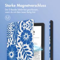 imoshion Design Slim Hard Case Klapphülle Pocketbook Verse / Verse Pro / Verse Pro Color / Vivlio Light / Light HD - Flower Tile