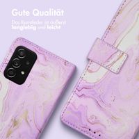 imoshion Design Klapphülle Samsung Galaxy A52(s) (5G/4G) - Purple Marble