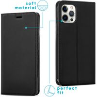 imoshion Slim Folio Klapphülle Apple iPhone 12 (Pro) - Schwarz