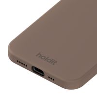 Holdit Silicone Case für das iPhone 16e - Mocha Brown