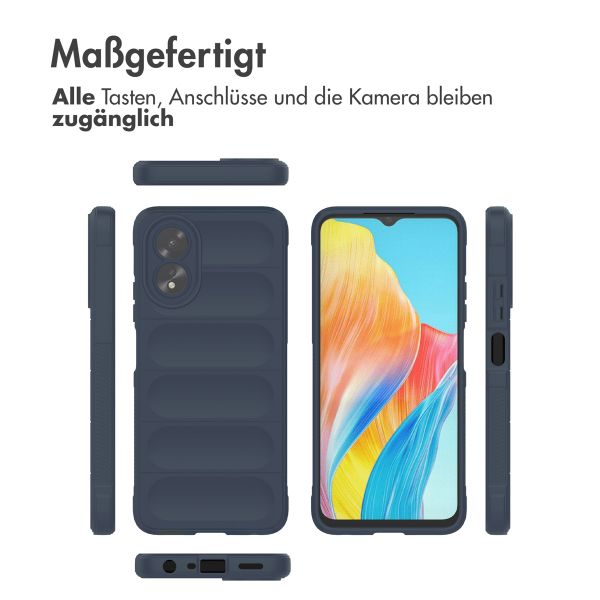 imoshion EasyGrip Back Cover für das Oppo A18 / Oppo A38 - Dunkelblau