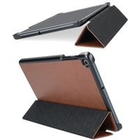 Selencia Trifold Klapphülle aus veganem Leder Galaxy Tab A 10.1 2019