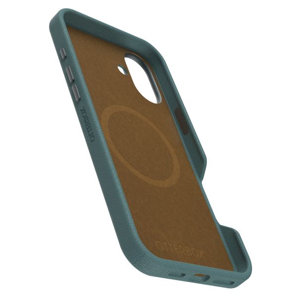 OtterBox Symmetry Cactus Leder Back Cover MagSafe für das iPhone 16 plus - Juniper Sprig