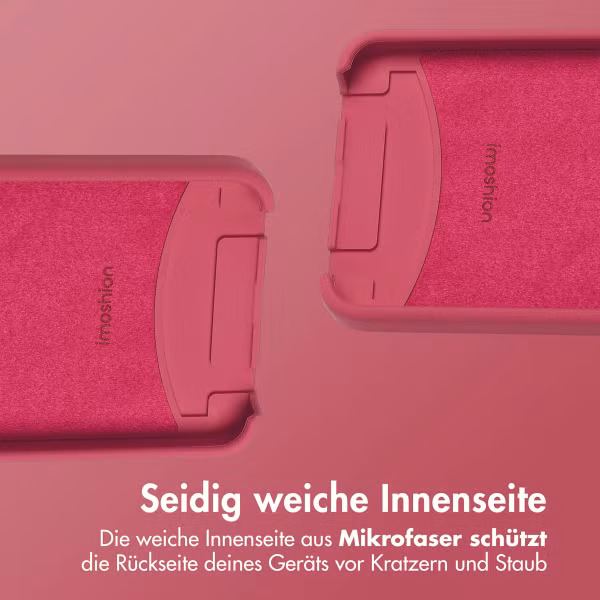 imoshion Color Backcover mit abnehmbarem Handykette und MagSafe Apple iPhone 16e - Red Raspberry