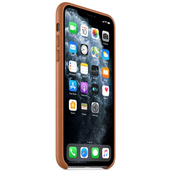 Apple Leder-Case Saddle Brown für das Apple iPhone 11 Pro Max