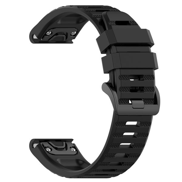 imoshion QuickFit® Silikon-Sportarmband - 22 mm Garmin Watch Anschluss - Schwarz