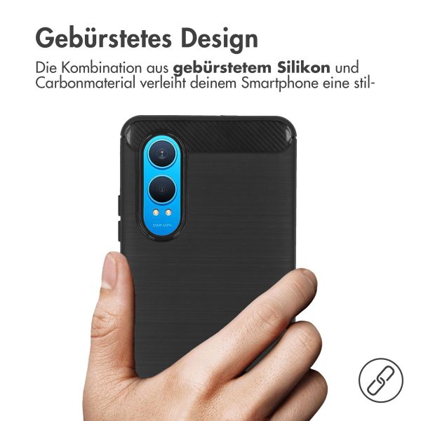 imoshion Brushed Back Cover für das OnePlus Nord CE 4 Lite 5G - Schwarz