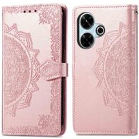 imoshion Mandala Klapphülle für das Xiaomi Redmi 13 (4G) - Rose Gold