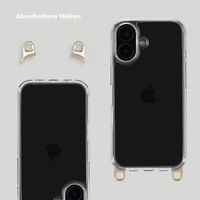 Selencia Backcover mit abnehmbaren Haken Apple iPhone 16 - Transparent