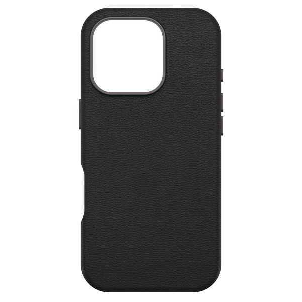 OtterBox Symmetry Cactus Leder Back Cover MagSafe Apple iPhone 16 Pro - Noir Ash