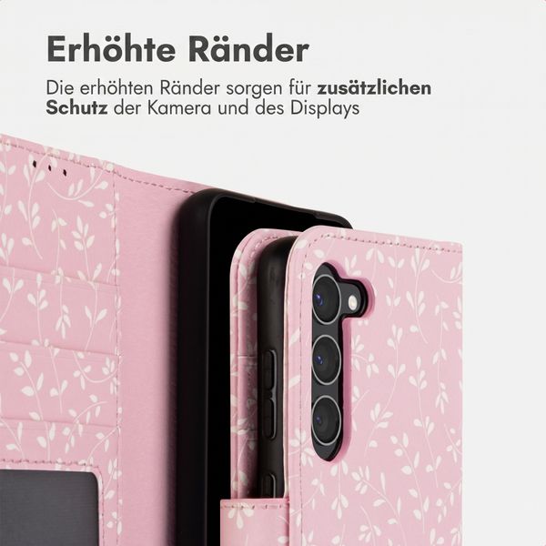 imoshion Design Klapphülle Samsung Galaxy S23 - Pink Bazaar Flowers