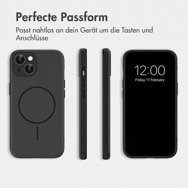 imoshion Color Backcover mit Thin MagSafe Ring Apple iPhone 14 / 13 - Schwarz