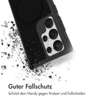 imoshion Rugged Hybrid Carbon Case mit MagSafe Samsung Galaxy S23 Ultra - Schwarz