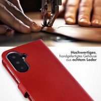 Selencia Echtleder Klapphülle Samsung Galaxy A37 (5G) - Rot