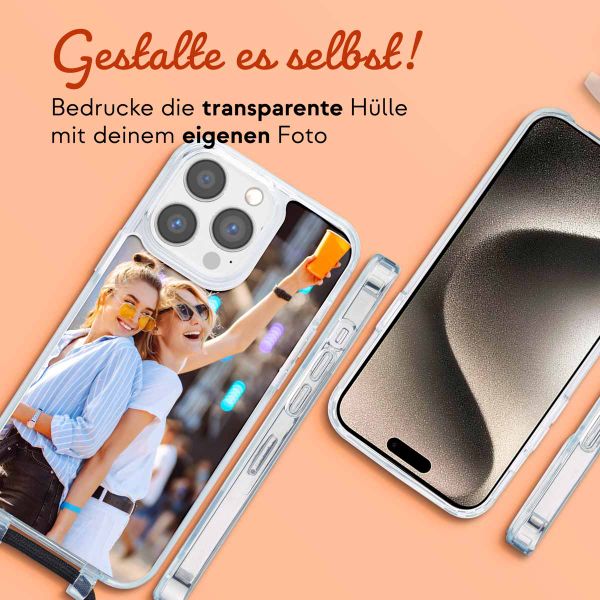 Gestalte deine eigene MagSafe Hülle mit abnehmbarem Band Apple iPhone 15 Pro Max - Transparent