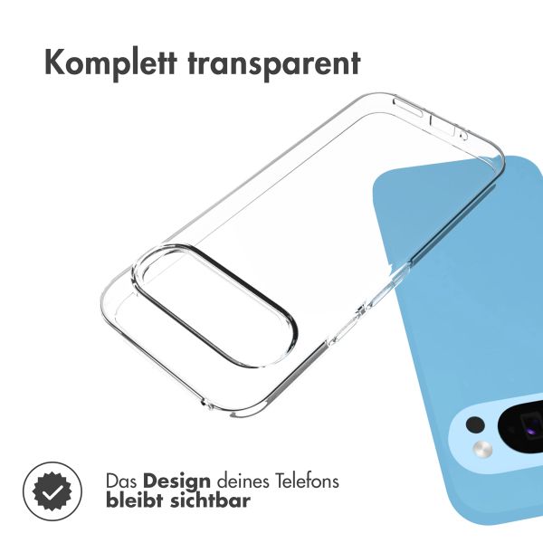 Accezz TPU Clear Cover für das Google Pixel 9 / 9 Pro - Transparent