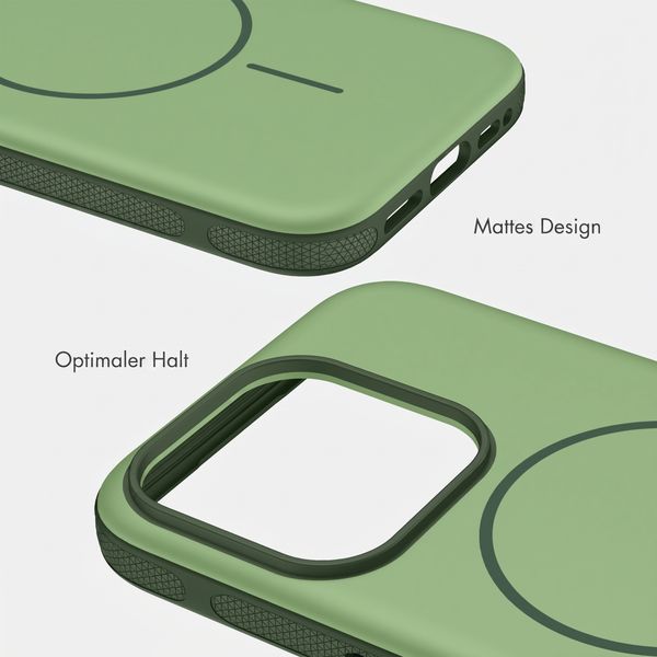 imoshion Color Backcover mit Thin MagSafe Ring Apple iPhone 15 Pro - Dunkelgrün