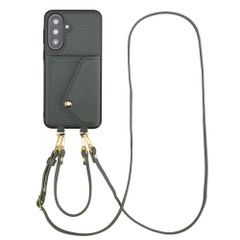 Selencia Sera HandyHülle mit Kordel und Umschlag-Kartenhalter Samsung Galaxy A37 (5G) - Sage Green