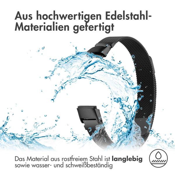 imoshion Mailändische Magnetarmband für das Fitbit Luxe - Größe S - Schwarz